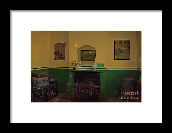 Nostalgia Framed Print featuring the photograph The Old Waiting Room by Richard Denyer