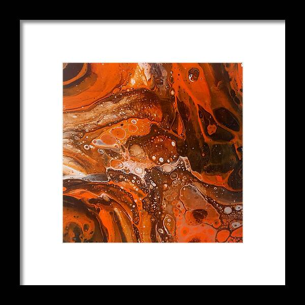 Painting Framed Print featuring the photograph The Orange Galaxy by Travis Jones