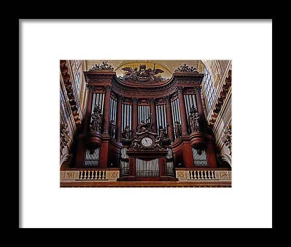 Paris Framed Print featuring the photograph The Organ Within Saint-Sulpice In Paris, France by Rick Rosenshein