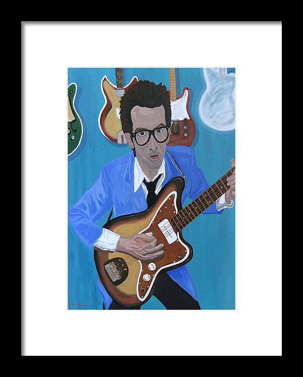 Music Framed Print featuring the painting The Original Elvis by Bill Manson