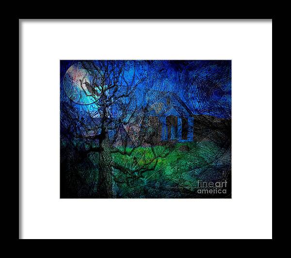 Midnight Framed Print featuring the digital art The Other Side of Midnight by Mimulux Patricia No