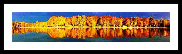 Michigan Framed Print featuring the photograph The other side... pano 2015 by Daniel Thompson