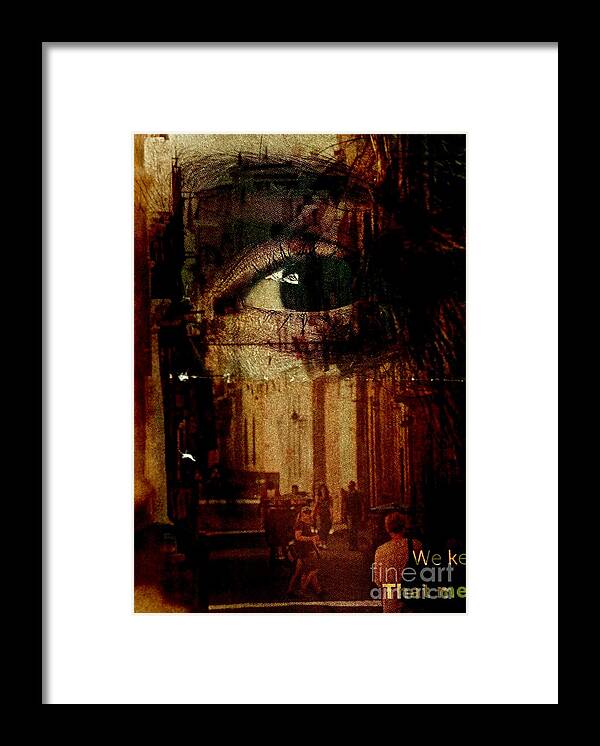 Single Exposure Framed Print featuring the photograph The Overseer by Michael Cinnamond