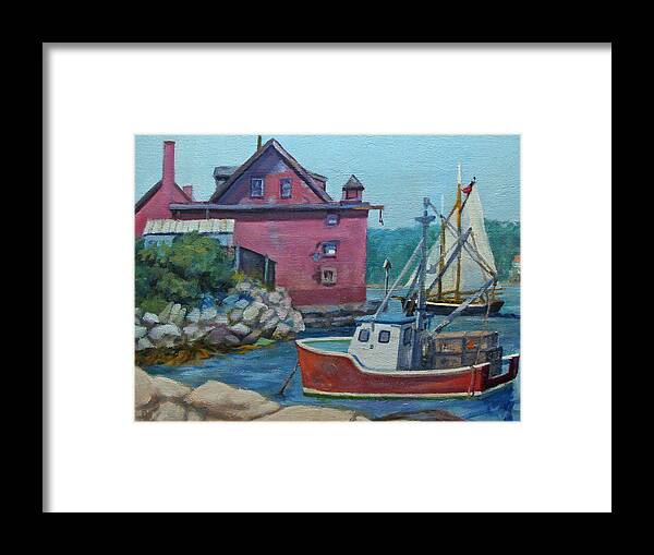 Boats Framed Print featuring the painting The Paint Factory by Michael McDougall