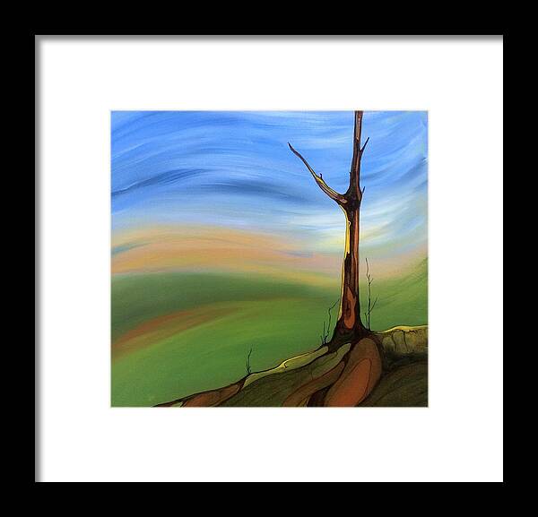 Sky Framed Print featuring the painting The Painted Sky SOLD by Pat Purdy