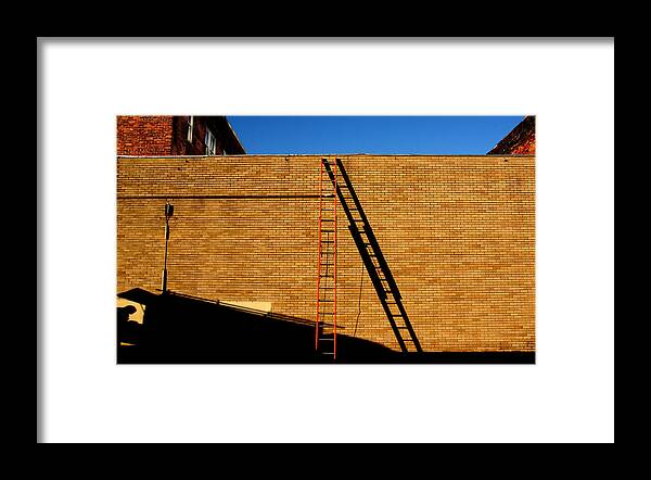 Bricks Framed Print featuring the photograph Painter In The Shadows by Ross Lewis