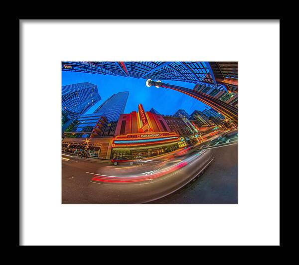 Paramount Theatre Framed Print featuring the photograph The Paramount Boston MA by Bryan Xavier