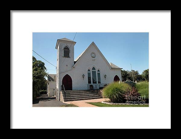 Patchogue Framed Print featuring the photograph The Patchogue Seventh Day Adventist Church by Steven Spak