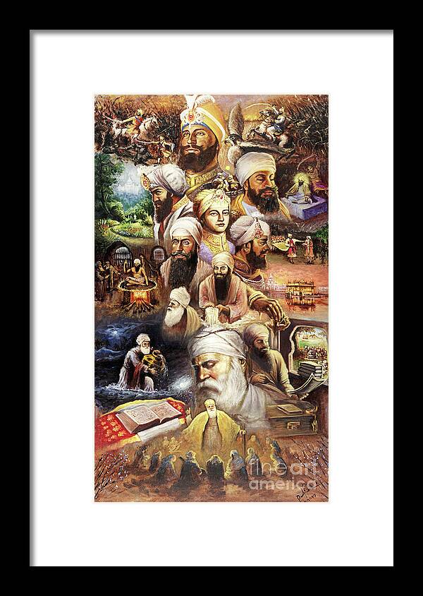 Sikhism Framed Print featuring the painting The Path by Art of Raman