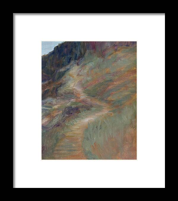 Pathway Framed Print featuring the painting The Pathway by Quin Sweetman