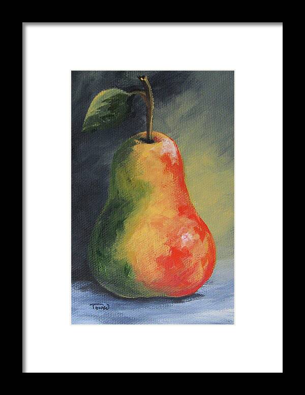 Pear Framed Print featuring the painting The Pear Chronicles 005 by Torrie Smiley