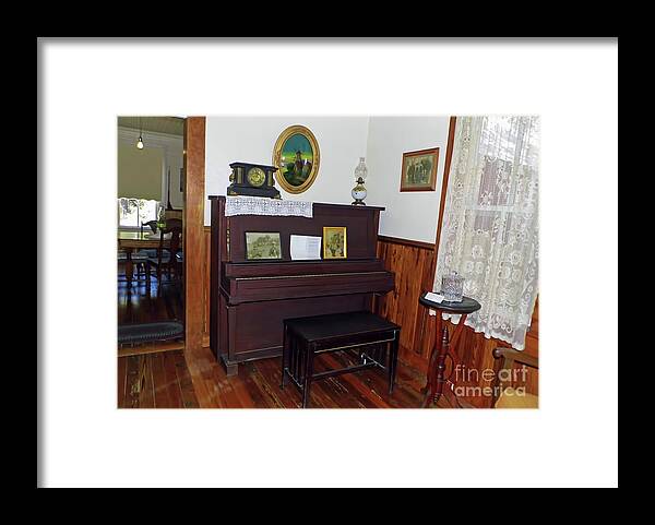 Piano Framed Print featuring the photograph The Piano Room by D Hackett