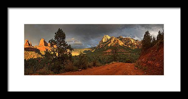 Schnebly Hill Framed Print featuring the photograph The Play of Light by Leda Robertson