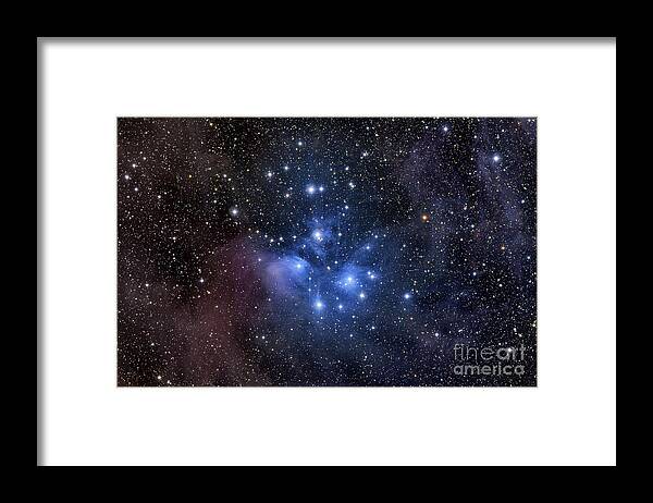 Messier 45 Framed Print featuring the photograph The Pleiades, Also Known As The Seven by Roth Ritter