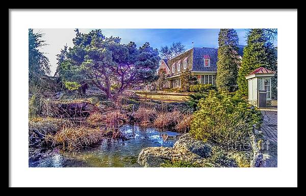Landscape Framed Print featuring the photograph The Pond at Peddler's Village by Christopher Lotito