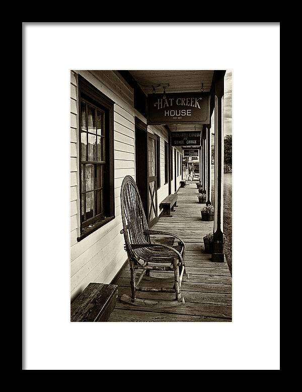Porch Framed Print featuring the photograph The Porch - 365-202 by Inge Riis McDonald