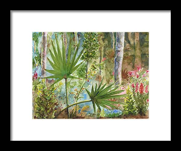 Foliage Framed Print featuring the painting The Preserve by Arthur Fix