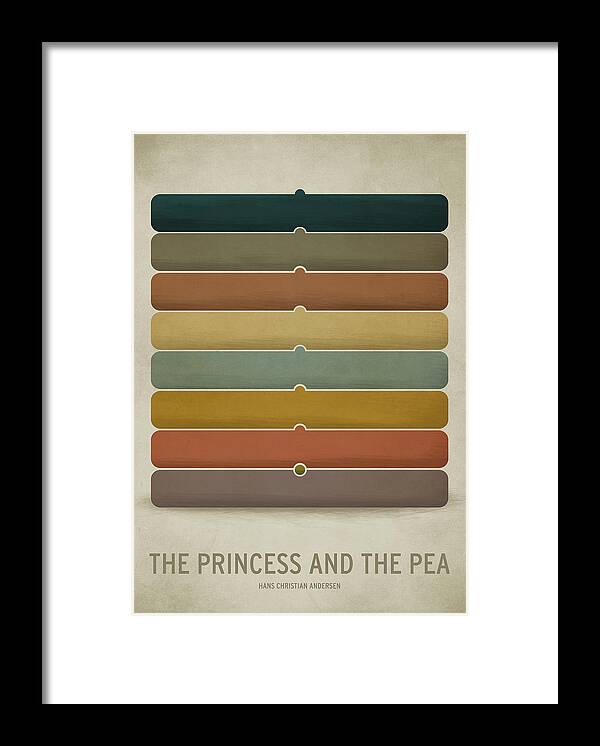 Stories Digital Art Framed Print featuring the digital art The Princess and the Pea by Christian Jackson