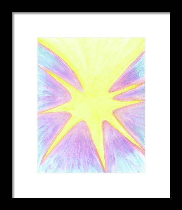 Light Framed Print featuring the painting The Purpose is More Light by Carrie MaKenna