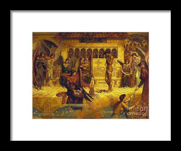 Strudwick Framed Print featuring the painting The Ramparts of Gods House by John Melhuish Strudwick