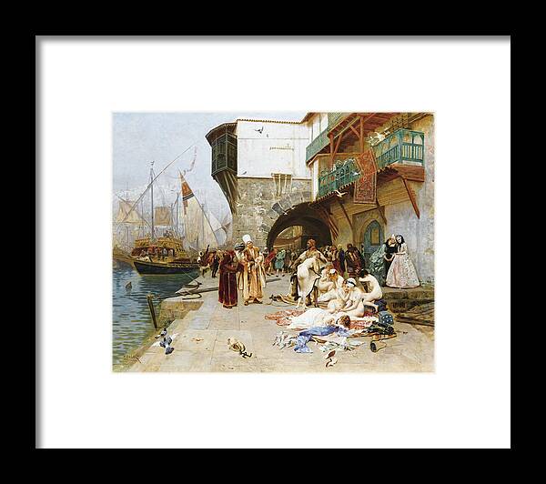 Charles-edouard-edmond Delort Framed Print featuring the painting The Rapt by Charles-Edouard-Edmond Delort
