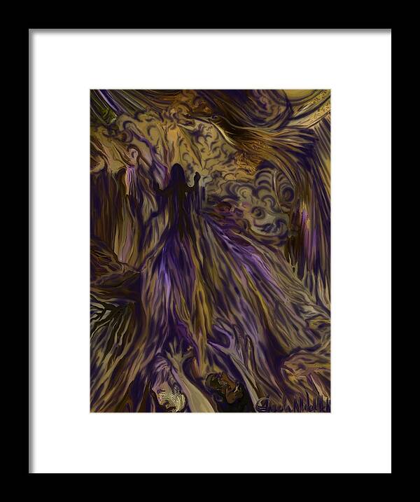 Visionary Art Framed Print featuring the digital art The Rapture by Angela Weddle