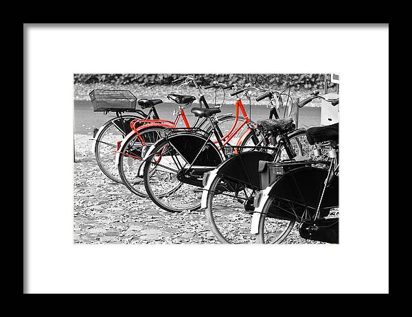 Bike Framed Print featuring the photograph The Red Bike by Edward Myers