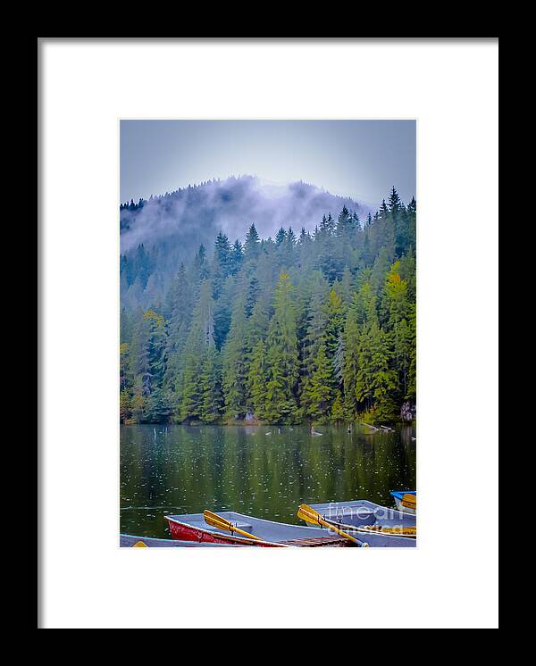Mountains Framed Print featuring the photograph The Red Lake - Romania by Claudia M Photography