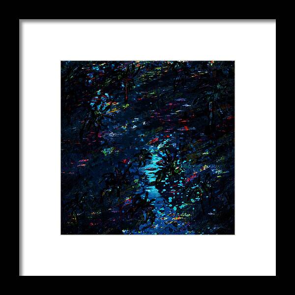 Abstract Framed Print featuring the digital art the Reef by William Russell Nowicki