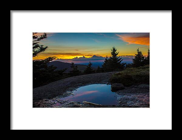 Landscape Framed Print featuring the photograph The Reflective Pool by Dillon Senn