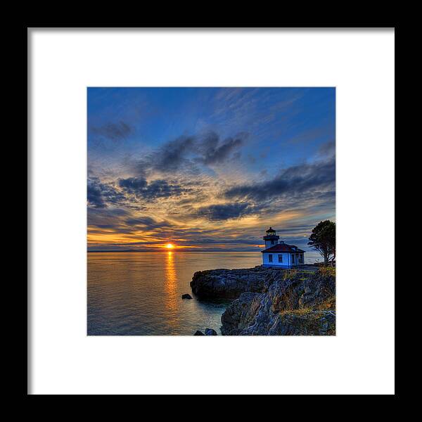 Lime Kiln Lighthouse Framed Print featuring the photograph The Remains of the Day by Dan Mihai
