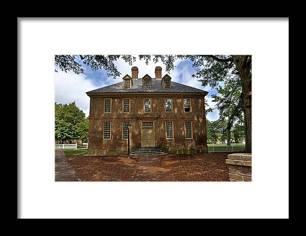 William & Mary Framed Print featuring the photograph The Restored Brafferton by Jerry Gammon