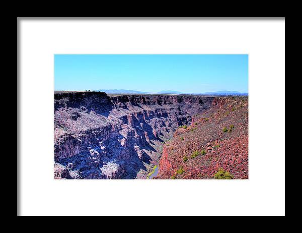 Rio Grande Framed Print featuring the photograph The Rio Grande Gorge by David Patterson