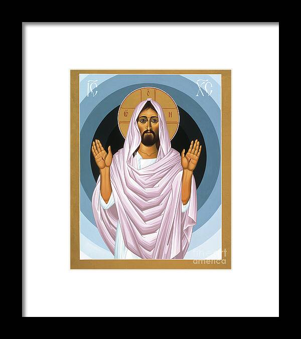 The Risen Christ Framed Print featuring the painting The Risen Christ 014 by William Hart McNichols