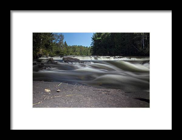 Waterfall Framed Print featuring the photograph The River - Furnace Falls - Burnt River by Spencer Bush