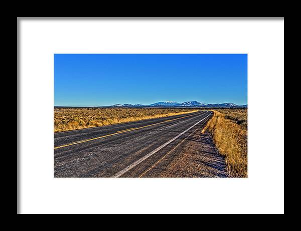 Flagstaff Az Framed Print featuring the photograph The Road to Flagstaff by Harry B Brown
