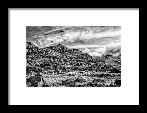 Rocks Framed Print featuring the photograph The Rock climb by Christopher Maxum