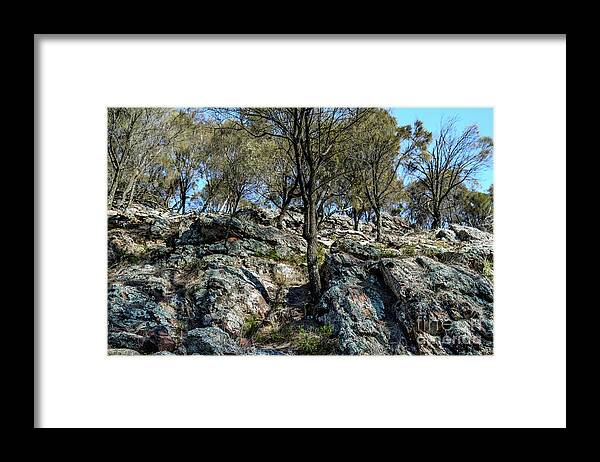 Landscape Framed Print featuring the photograph The Rock Scenery 01 by Werner Padarin
