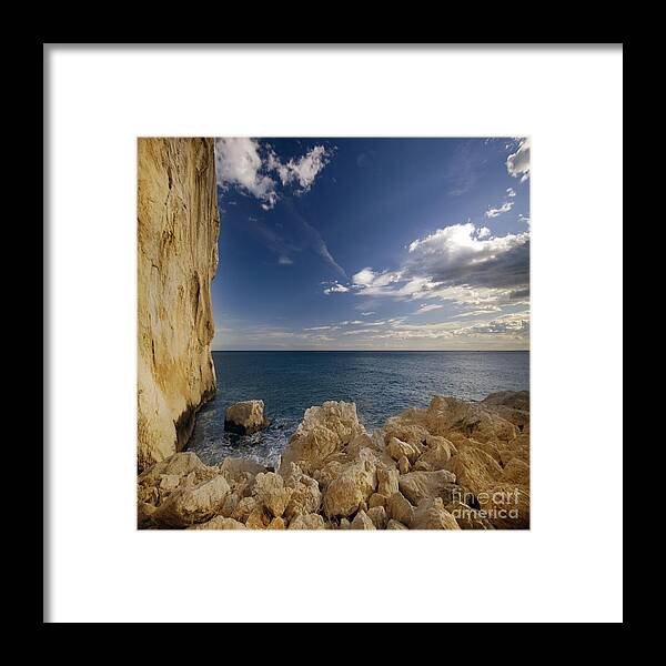Costa Blanca Framed Print featuring the photograph The Rocky Coast by Ang El