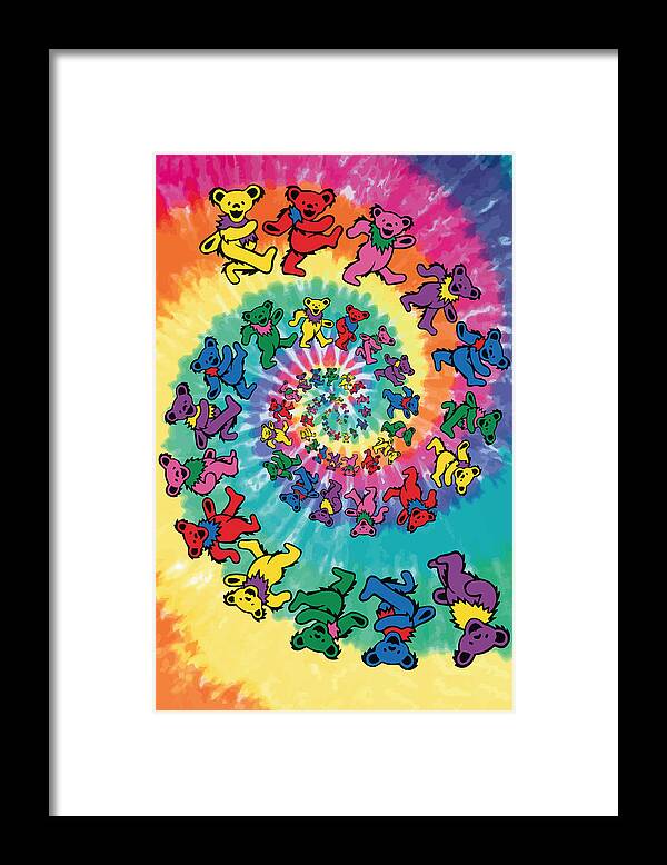 Grateful Dead Framed Print featuring the digital art The Roller Bears by Gb