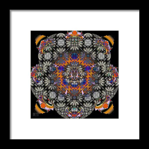 Abstract Framed Print featuring the digital art The Rosetta Stone by Jim Pavelle