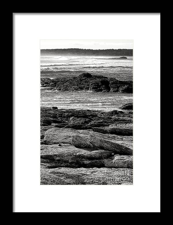 Maine Framed Print featuring the photograph The Rugged Coast of Maine by Olivier Le Queinec