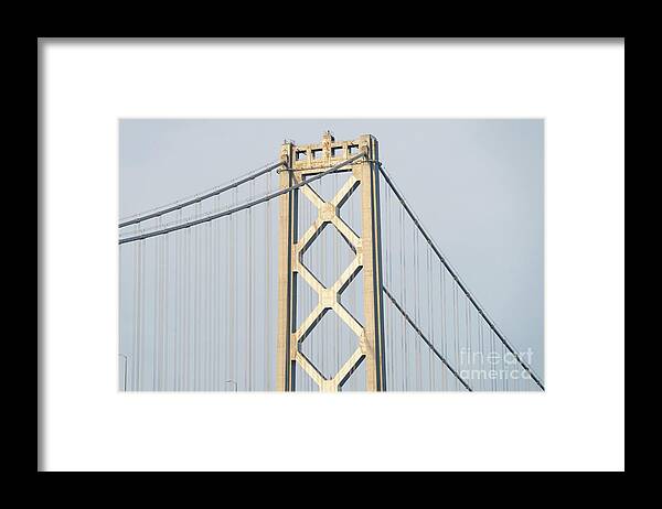 Wingsdomain Framed Print featuring the photograph The San Francisco Oakland Bay Bridge DSC5846 by San Francisco
