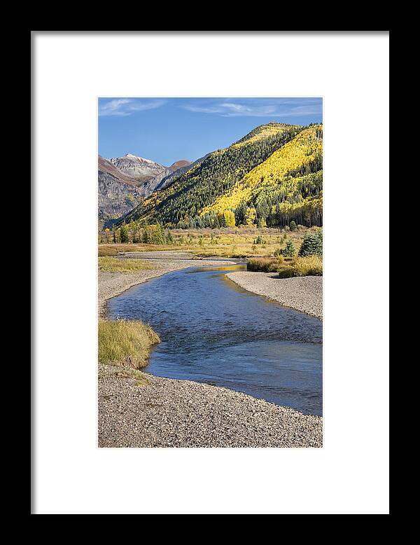 River Framed Print featuring the photograph The San Miguel in Autumn by Denise Bush