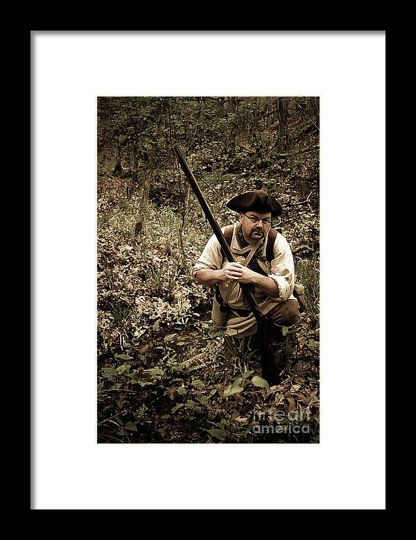 Reenactment Framed Print featuring the digital art The Scout2 by Kim Henderson