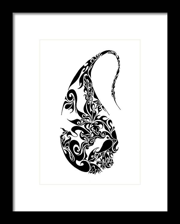 Doodle Framed Print featuring the drawing The Seed by Anushree Santhosh