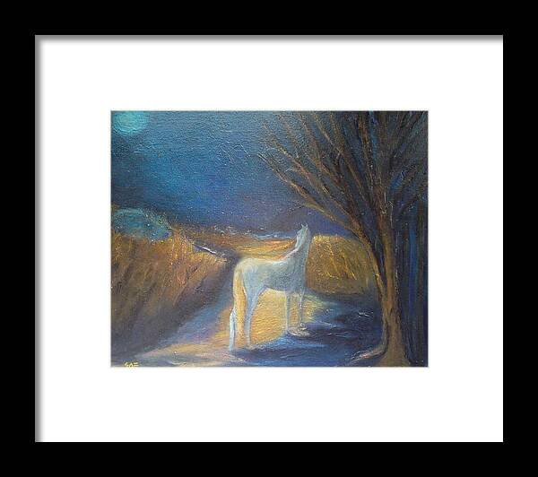 Horse Framed Print featuring the painting The Seeker by Susan Esbensen