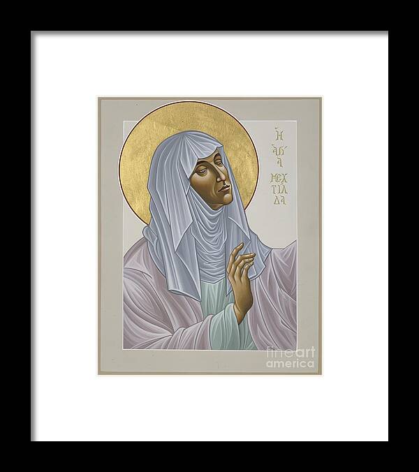 The Servant Of God Mechtild Of Magdeberg Framed Print featuring the painting The Servant of God Mechtild of Magdeberg 052 by William Hart McNichols