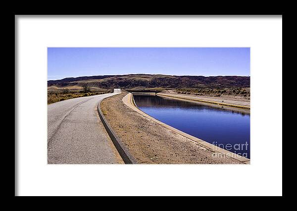 Antelope Valley Framed Print featuring the photograph The Service Road by Joe Lach