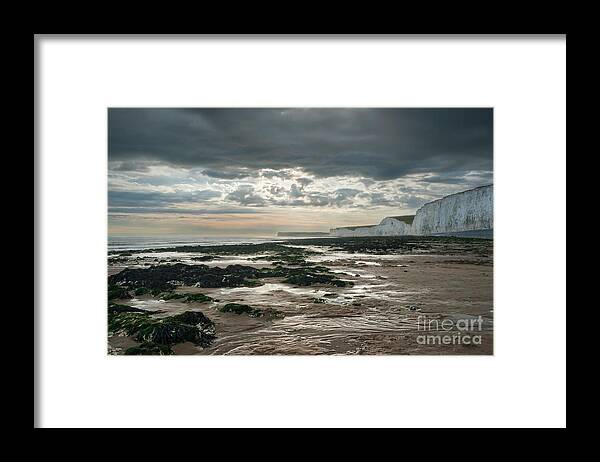 Seven Sisters Eastbourne Framed Print featuring the photograph The Seven Sisters, Sussex by Ann Garrett
